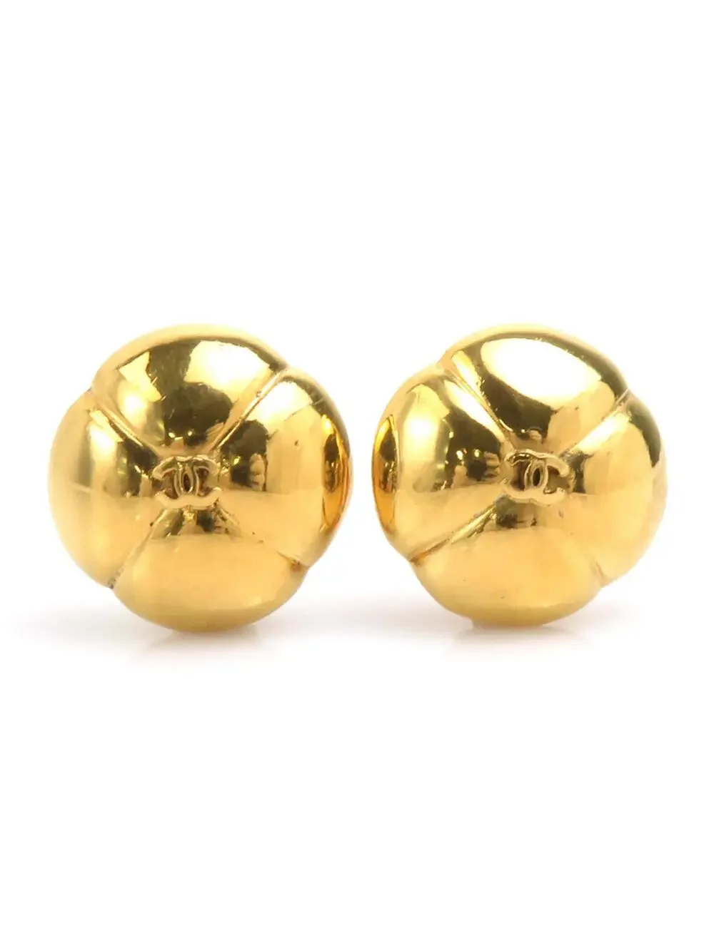 Chanel Cc Logo Clip-On Earrings Gold- #244041C56B